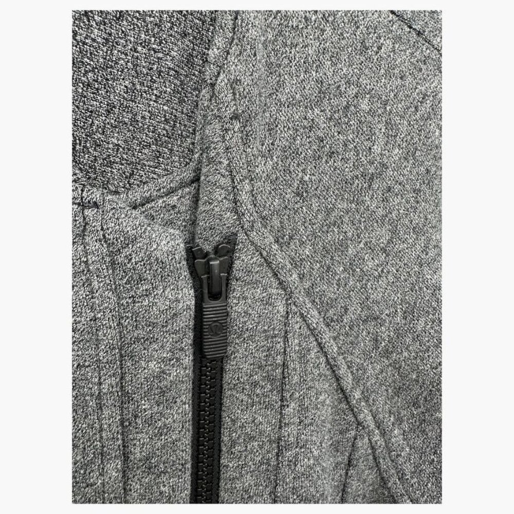 Lululemon Define Heathered Gray Asymmetrical Zip … - image 8